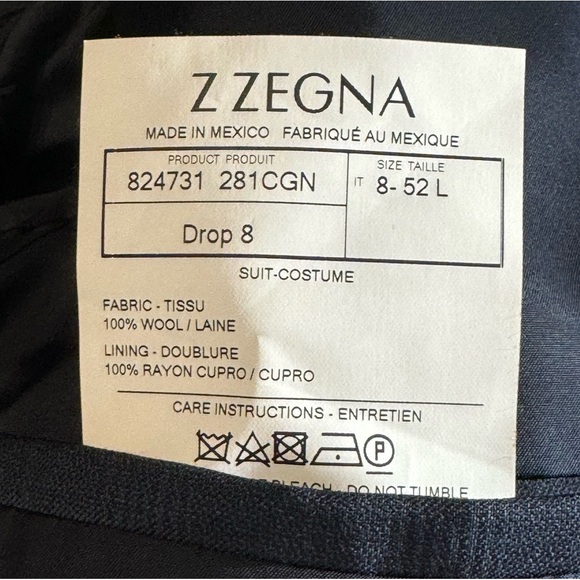 Ermenegildo Zegna Z blue check sports jacket 42L - Picture 3 of 4